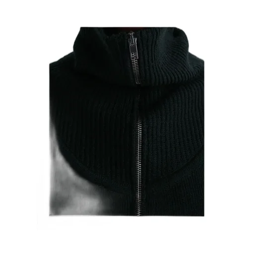 Ribbed-Knit Half-Zip Sweater