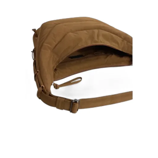 Quilted Lace-Up Shoulder Bag