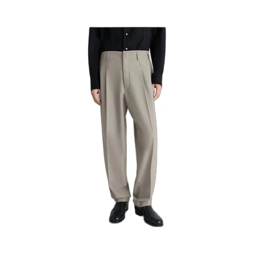 Pleated-Front Side-Adjustable Trousers
