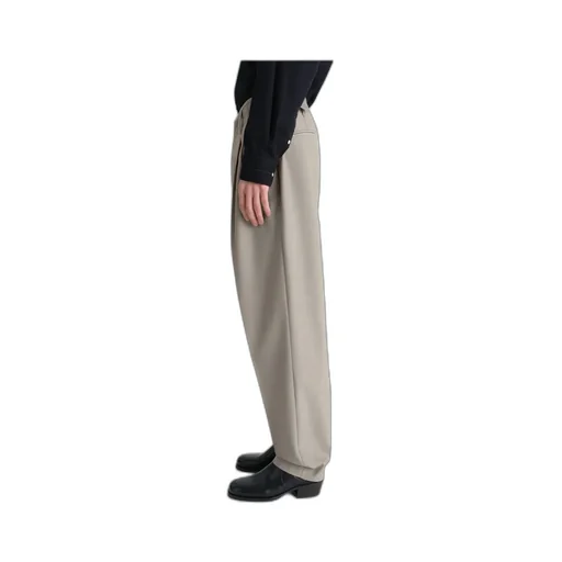 Pleated-Front Side-Adjustable Trousers