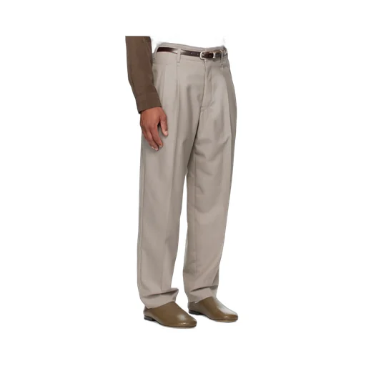 Pleated-Front Side-Adjustable Trousers