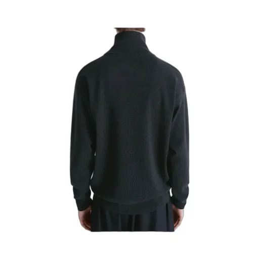 High-Neck Wool Sweater