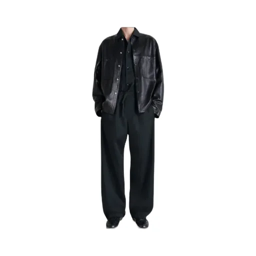 Straight-Leg Drawstring Pants
