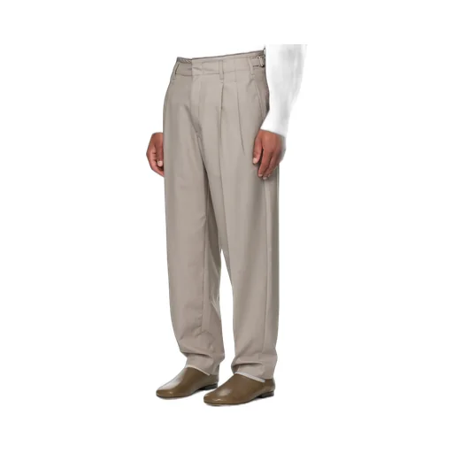Pleated-Front Side-Adjustable Trousers