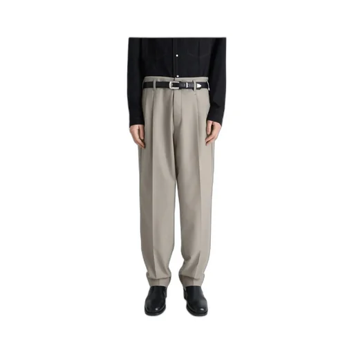 Pleated-Front Side-Adjustable Trousers
