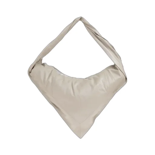 Twisted-Strapped Triangular Shoulder Bag