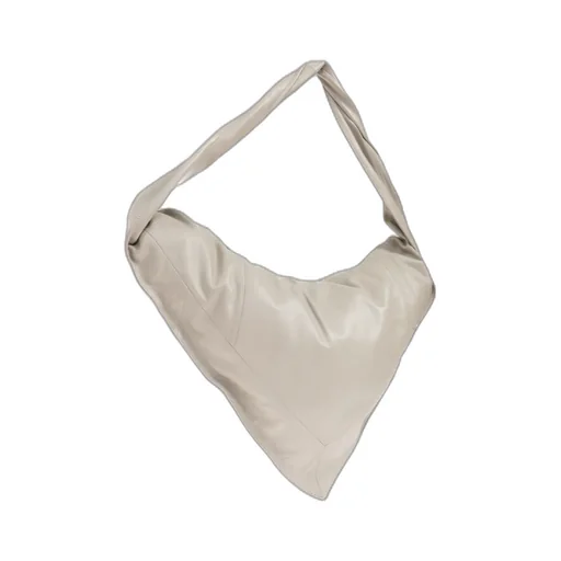Twisted-Strapped Triangular Shoulder Bag
