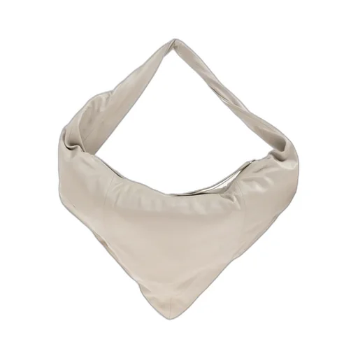Twisted-Strapped Triangular Shoulder Bag
