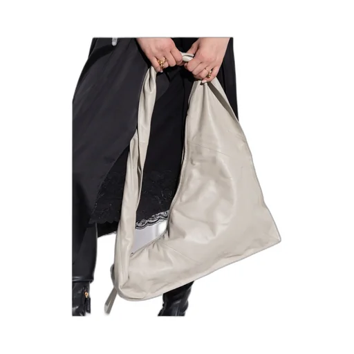 Twisted-Strapped Triangular Shoulder Bag