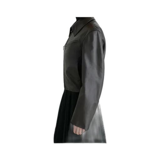 Boxy Leather Blouson