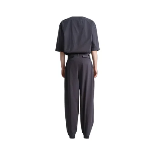 Pleated Wide Leg Chino Pants