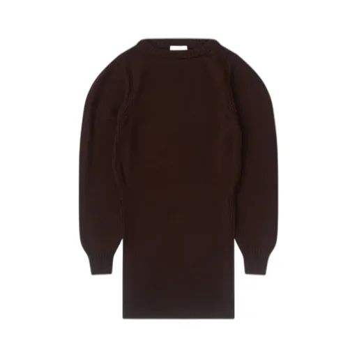 Side-Slit Crew-Neck Sweater