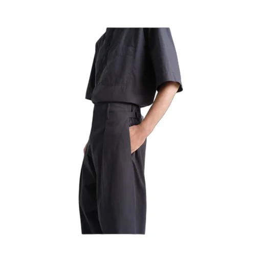 Pleated Wide Leg Chino Pants