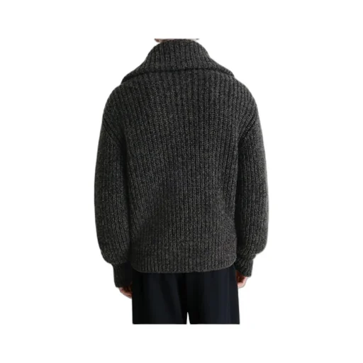 Ribbed Zip-Up Cardigan