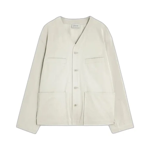 Collarless Overshirt