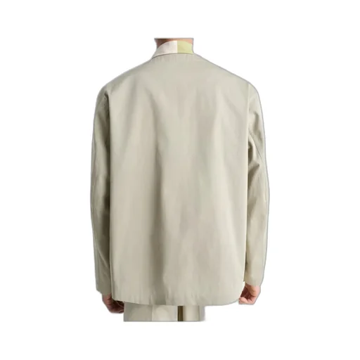 Collarless Overshirt