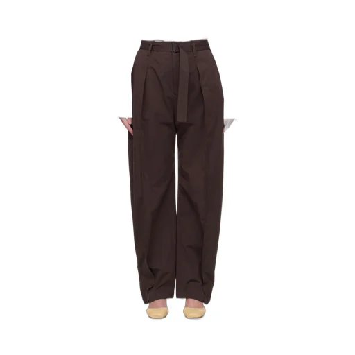 Belted Pleated Trousers