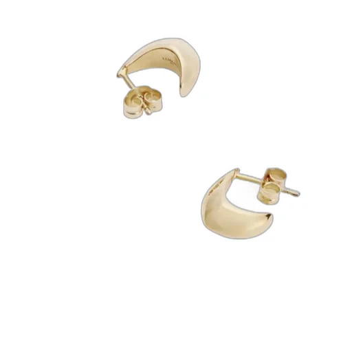 Cuvered-Edge Drop Earrings