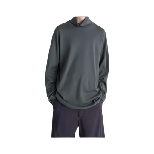 High-Neck Long-Sleeved T-Shirt