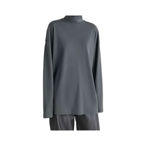High-Neck Long-Sleeved T-Shirt