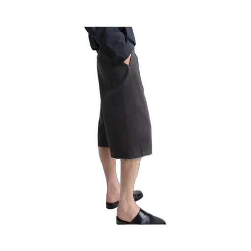 Twisted Below-Knee Length Shorts