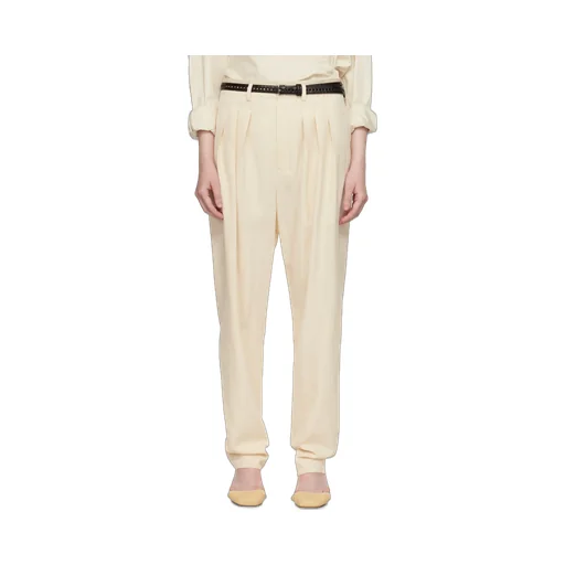 Pleated Wide-Leg Pants