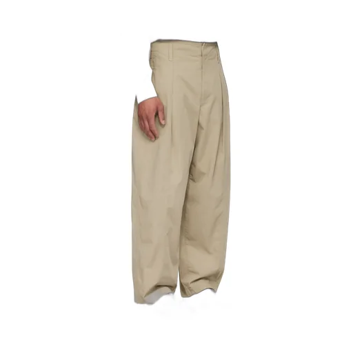 Pleated Wide Leg Chino Pants