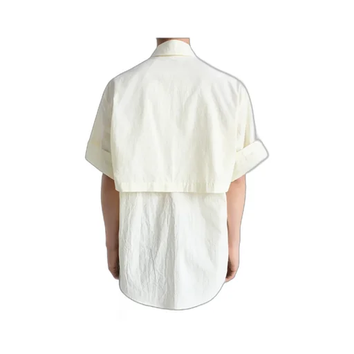 Button-Detailed Collared Shirt