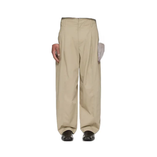 Pleated Wide Leg Chino Pants