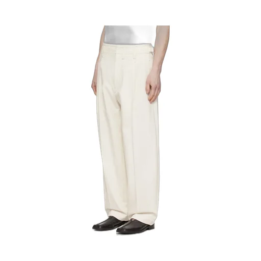 Pleated Straight Leg Trousers