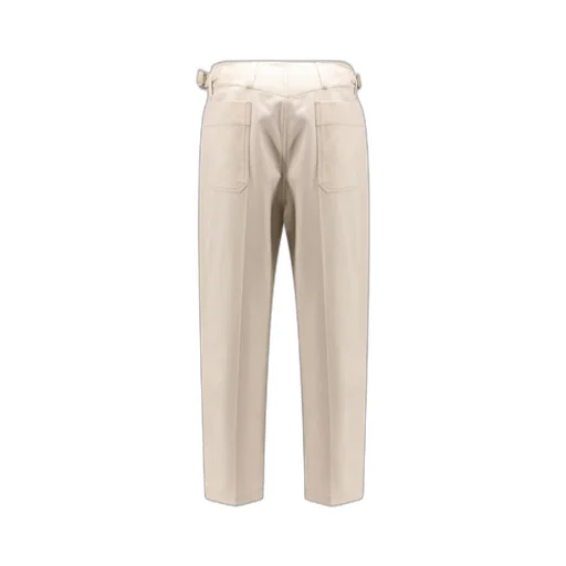 Pleated Straight Leg Trousers