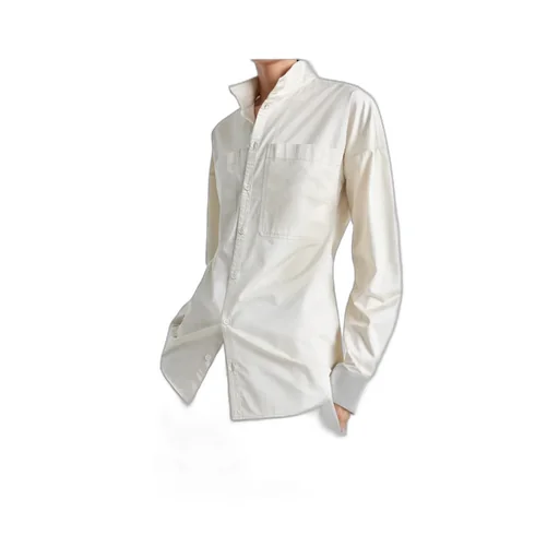 Curved Hem Fitted Shirt