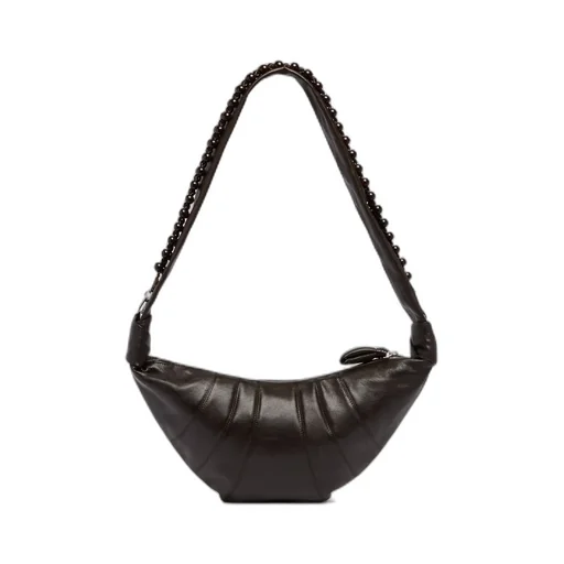 Pearls Croissant Medium Zipped Crossbody Bag