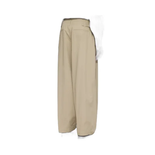 Pleated Wide Leg Chino Pants