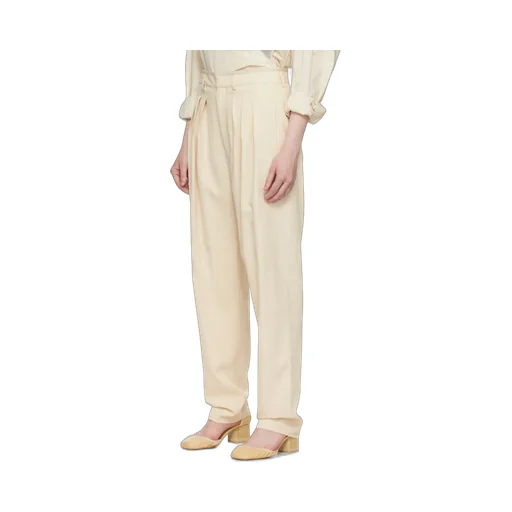 Pleated Wide-Leg Pants