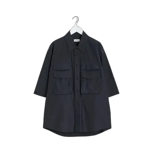 Button-Detailed Collared Shirt