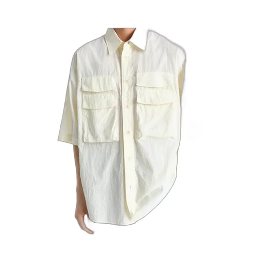 Button-Detailed Collared Shirt