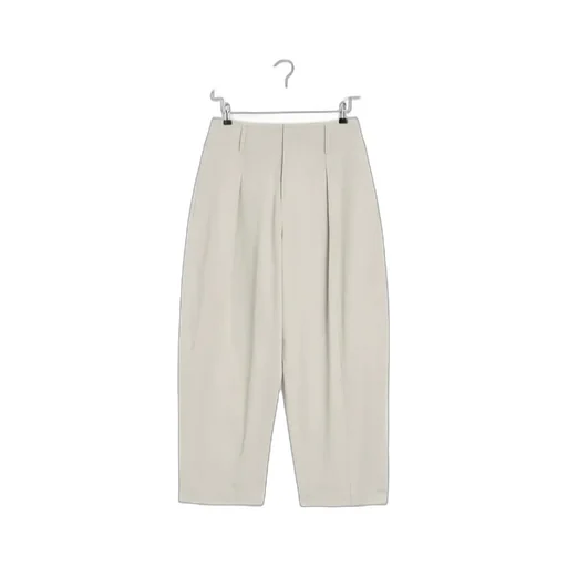 Pleated Wide Leg Chino Pants