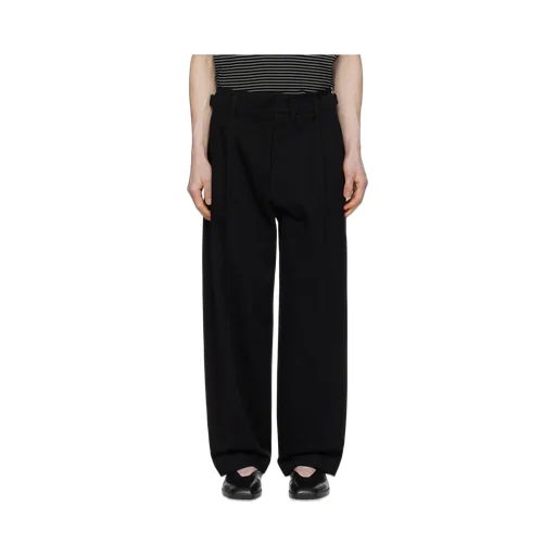 Pleated Straight Leg Trousers