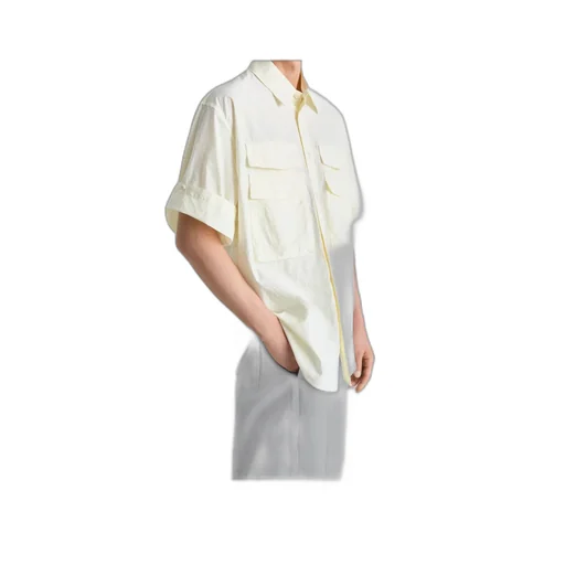 Button-Detailed Collared Shirt