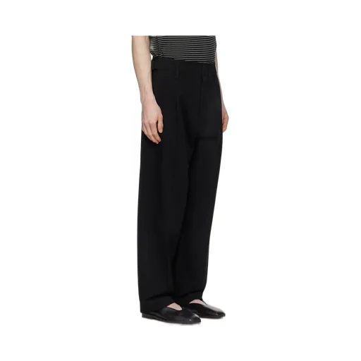 Pleated Straight Leg Trousers