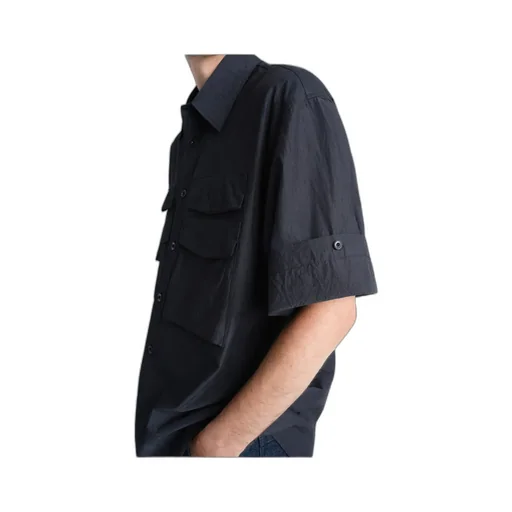 Button-Detailed Collared Shirt