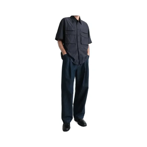 Button-Detailed Collared Shirt