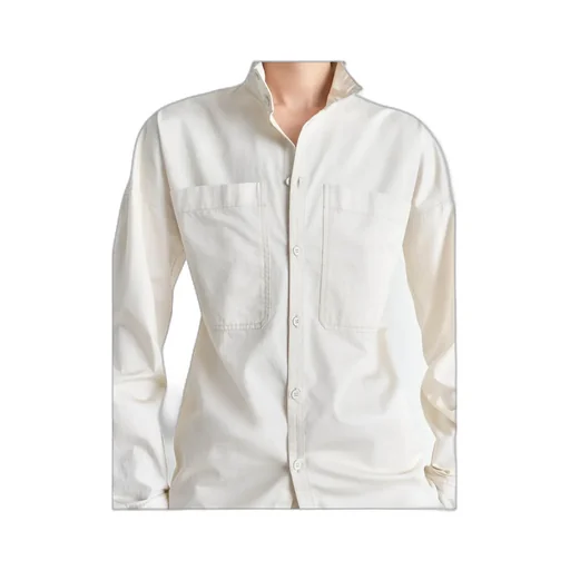 Curved Hem Fitted Shirt