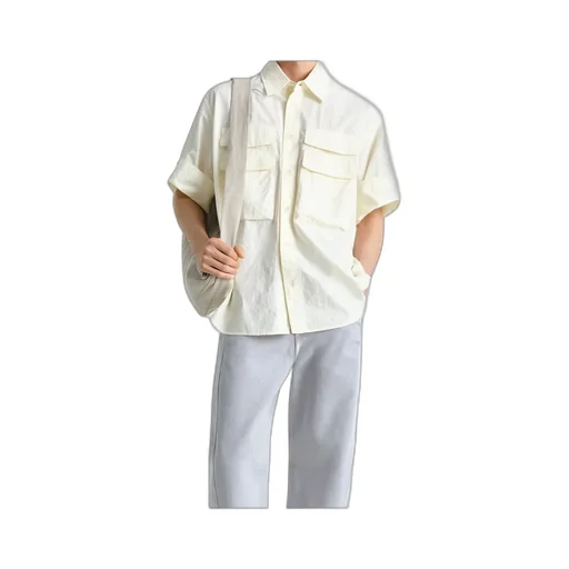 Button-Detailed Collared Shirt