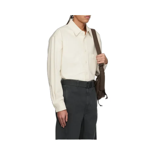 Long-Sleeved Drop Shoulder Overshirt