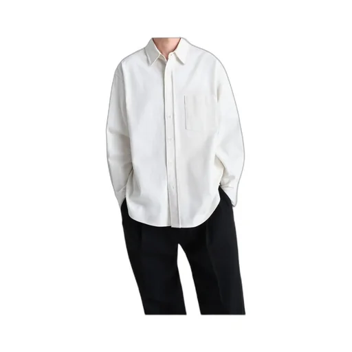 Long-Sleeved Drop Shoulder Overshirt
