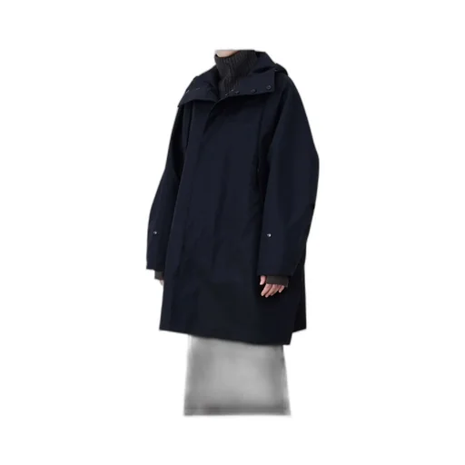 High Neck Hooded Coat