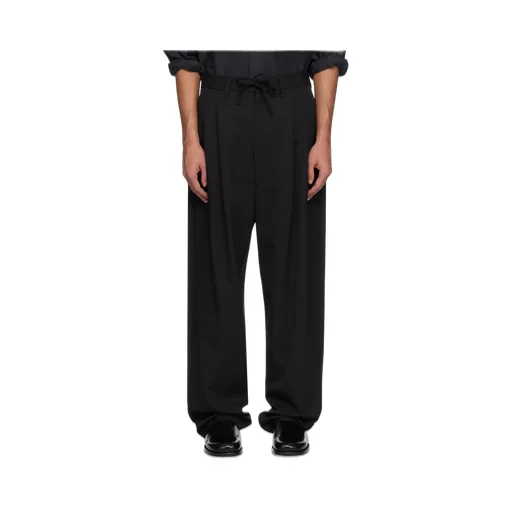 Pleated Drawstring Trousers