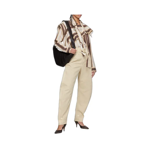 Belted Twill Pants